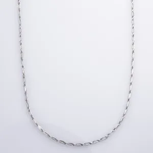 100 Ways Jewelry 14k White Gold Link Chain | 18" |