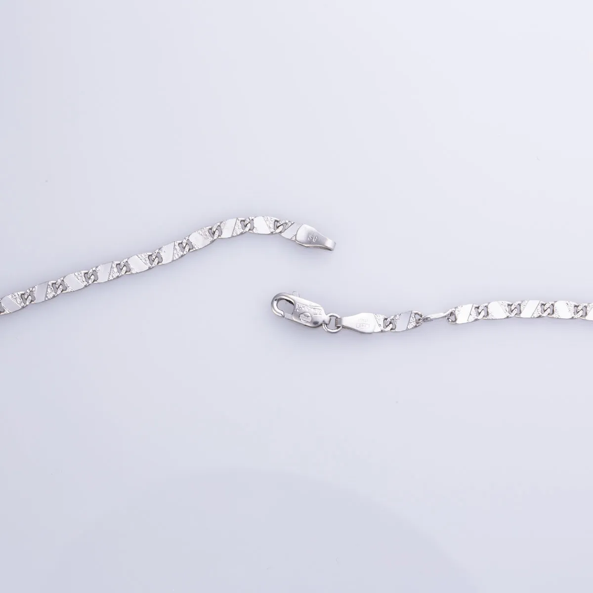 100 Ways Jewelry 14k White Gold Wheat Chain | 20" |