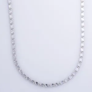 100 Ways Jewelry 14k White Gold Wheat Chain | 20" |