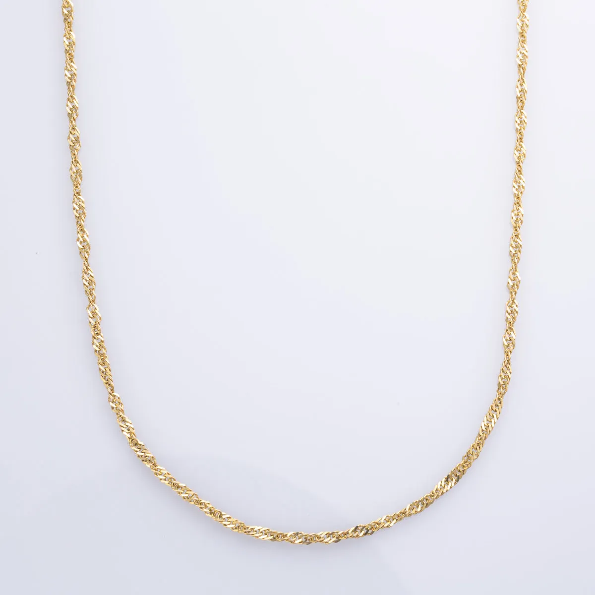 100 Ways Jewelry 14k Yellow Gold Singapore Chain | 18" |