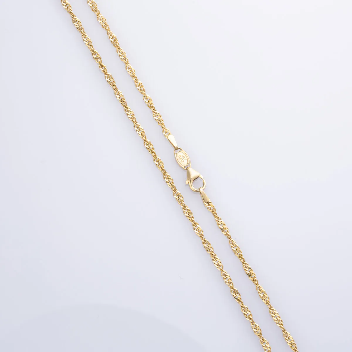 100 Ways Jewelry 14k Yellow Gold Singapore Chain | 18" |