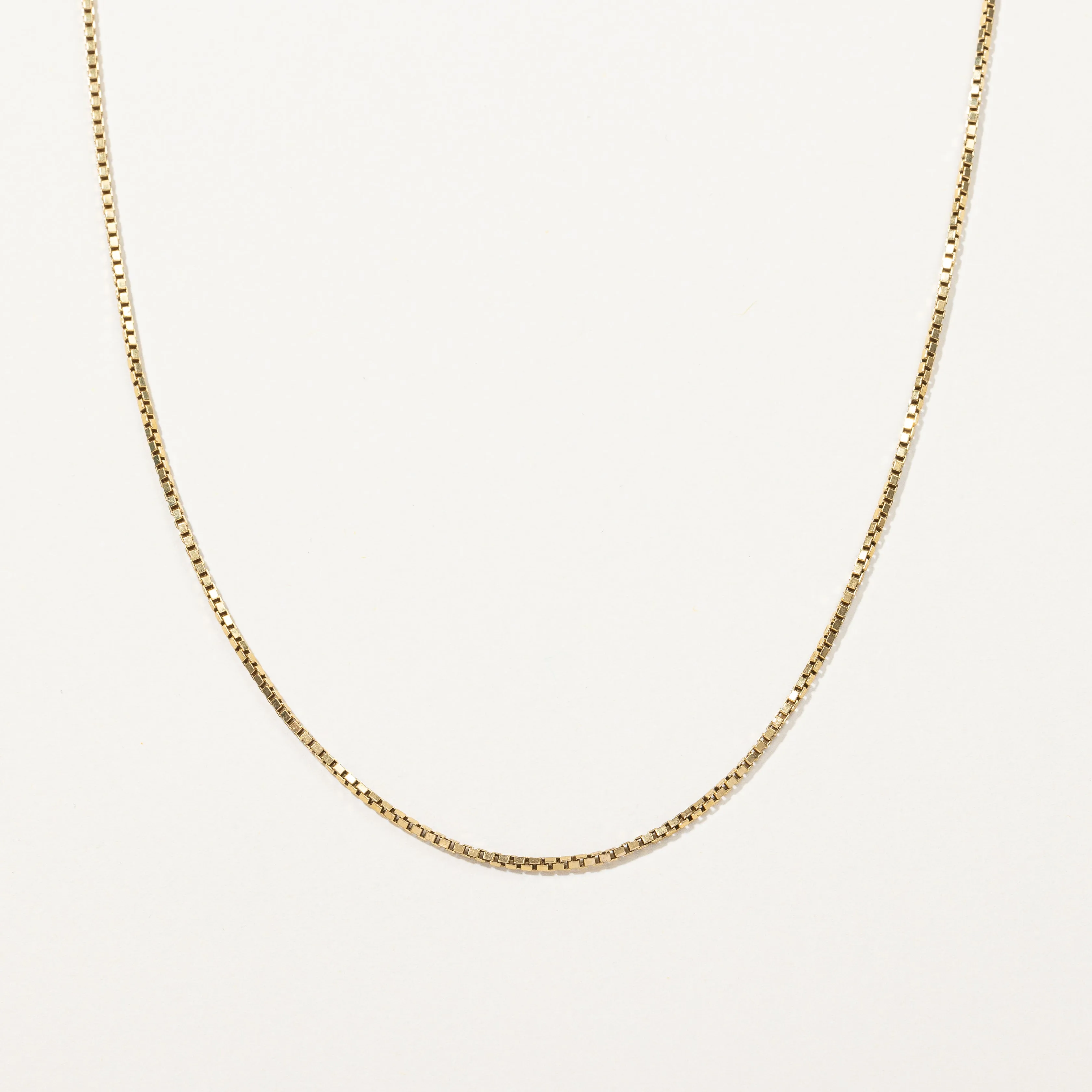 100 Ways Jewelry 18k Yellow Gold Box Chain | 24" |