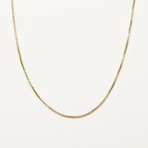 100 Ways Jewelry 18k Yellow Gold Box Chain | 24" |