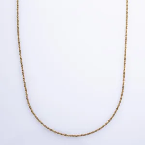 100 Ways Jewelry 18k Yellow Gold Rope Chain | 24" |