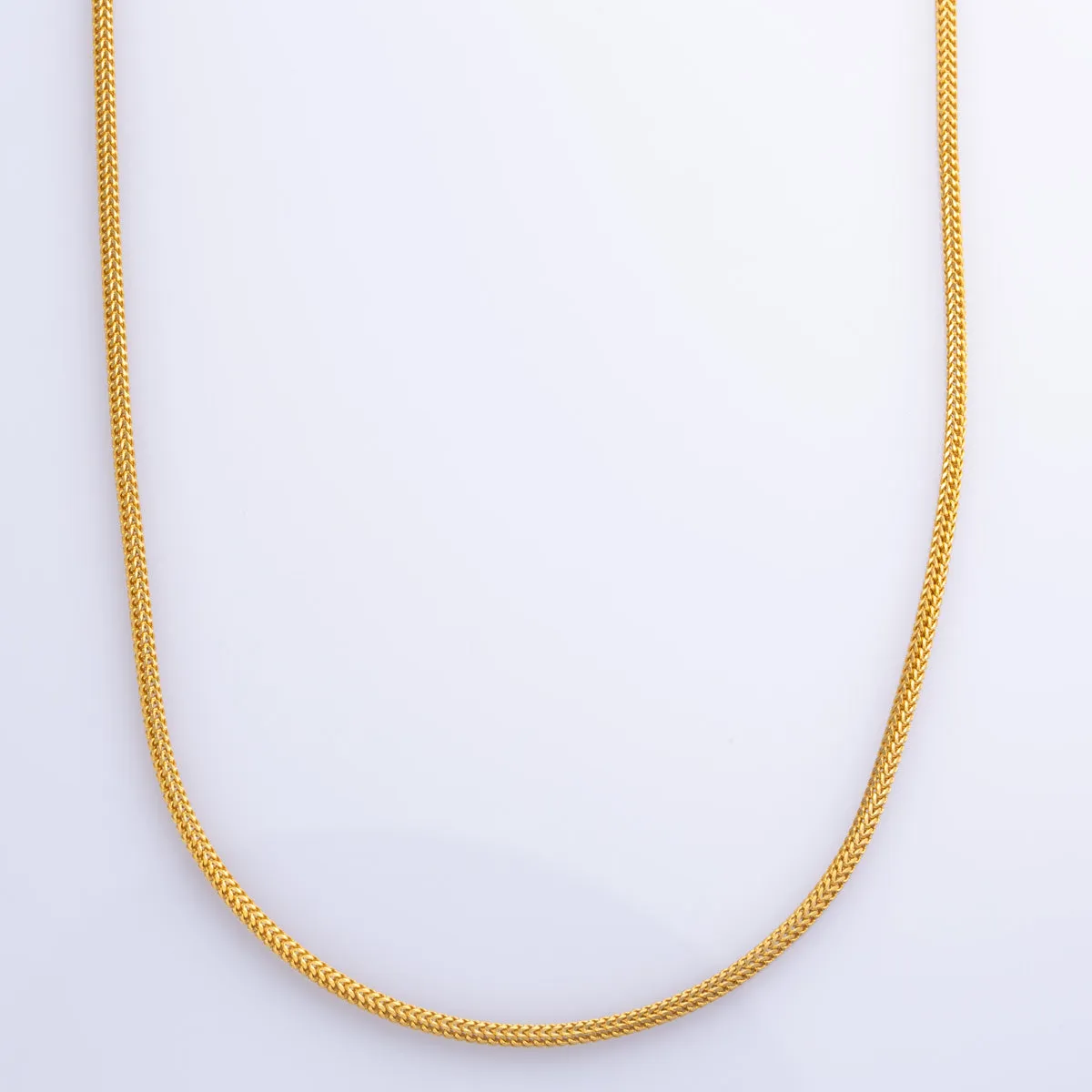 100 Ways Jewelry 22k Yellow Gold Wheat Chain | 24" |