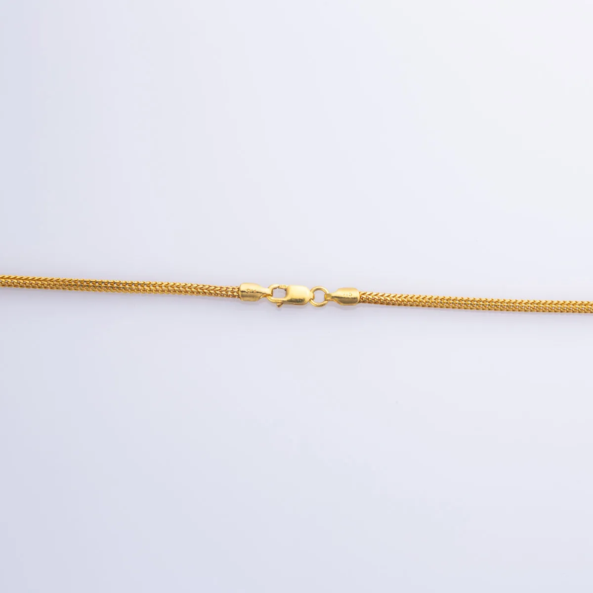 100 Ways Jewelry 22k Yellow Gold Wheat Chain | 24" |