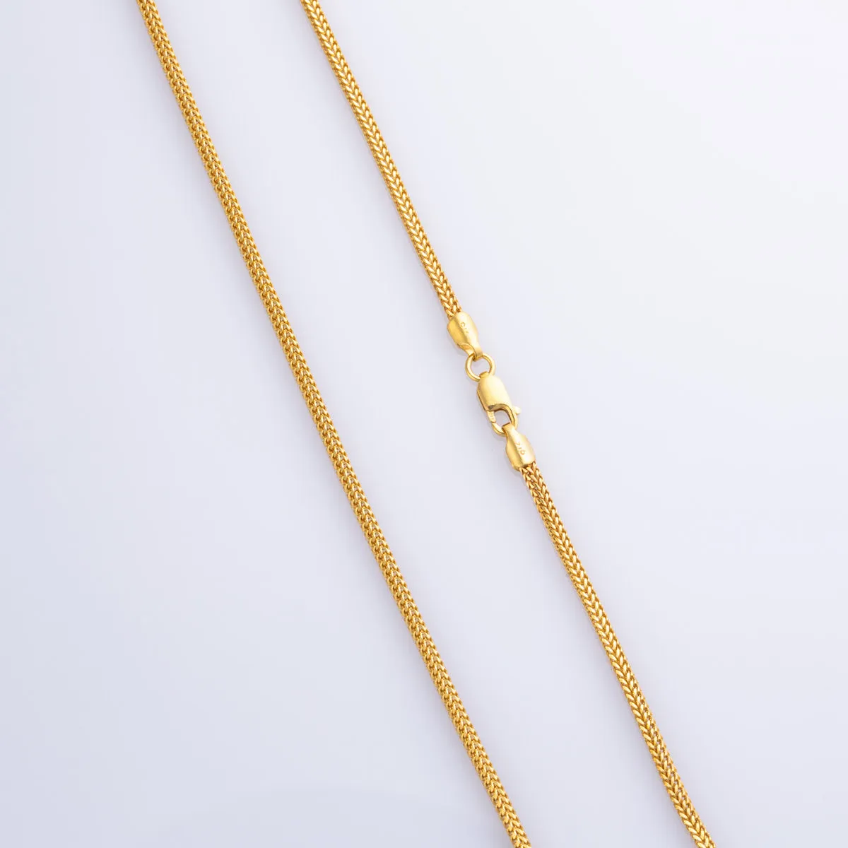 100 Ways Jewelry 22k Yellow Gold Wheat Chain | 24" |