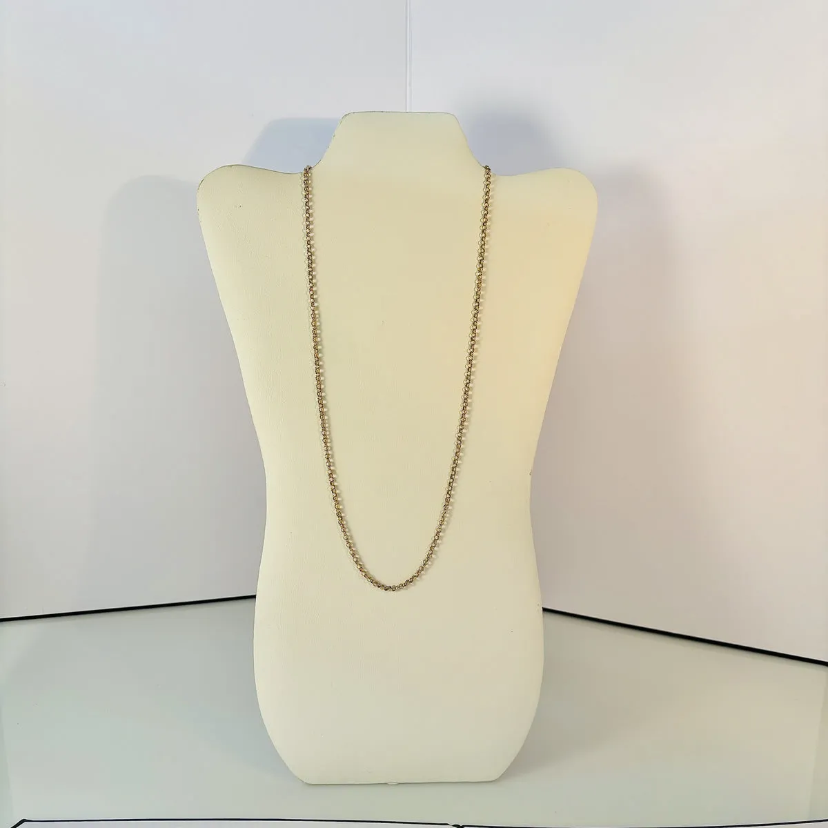 100 Ways Jewelry 9k Yellow Gold Rolo Chain | 24" |