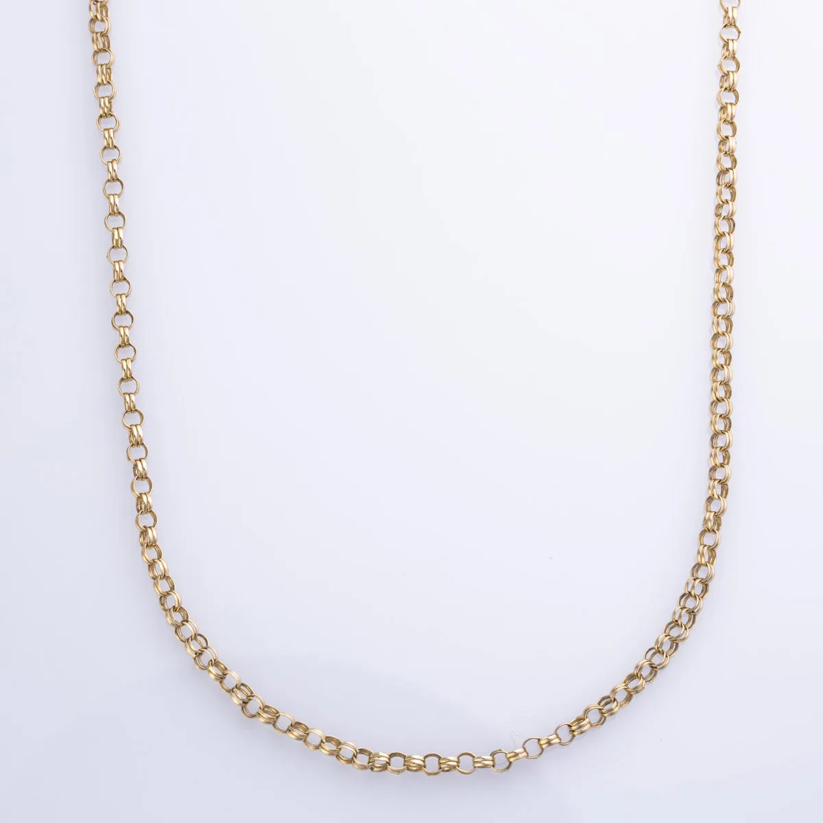 100 Ways Jewelry 9k Yellow Gold Rolo Chain | 24" |