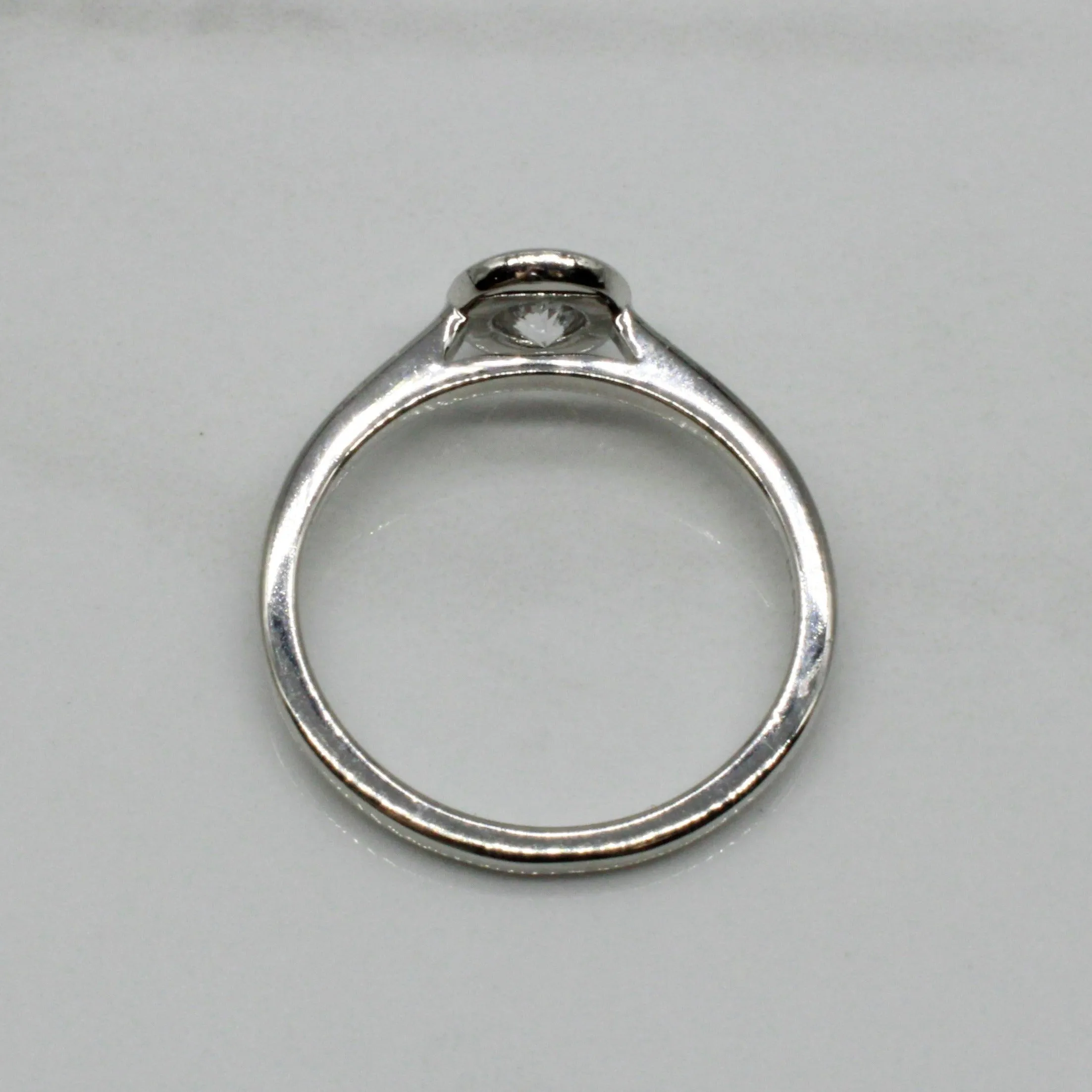 100 Ways Jewelry Bespoke' Bezel Set Solitaire Engagement Ring | 0.51ct | SZ 6.5 |