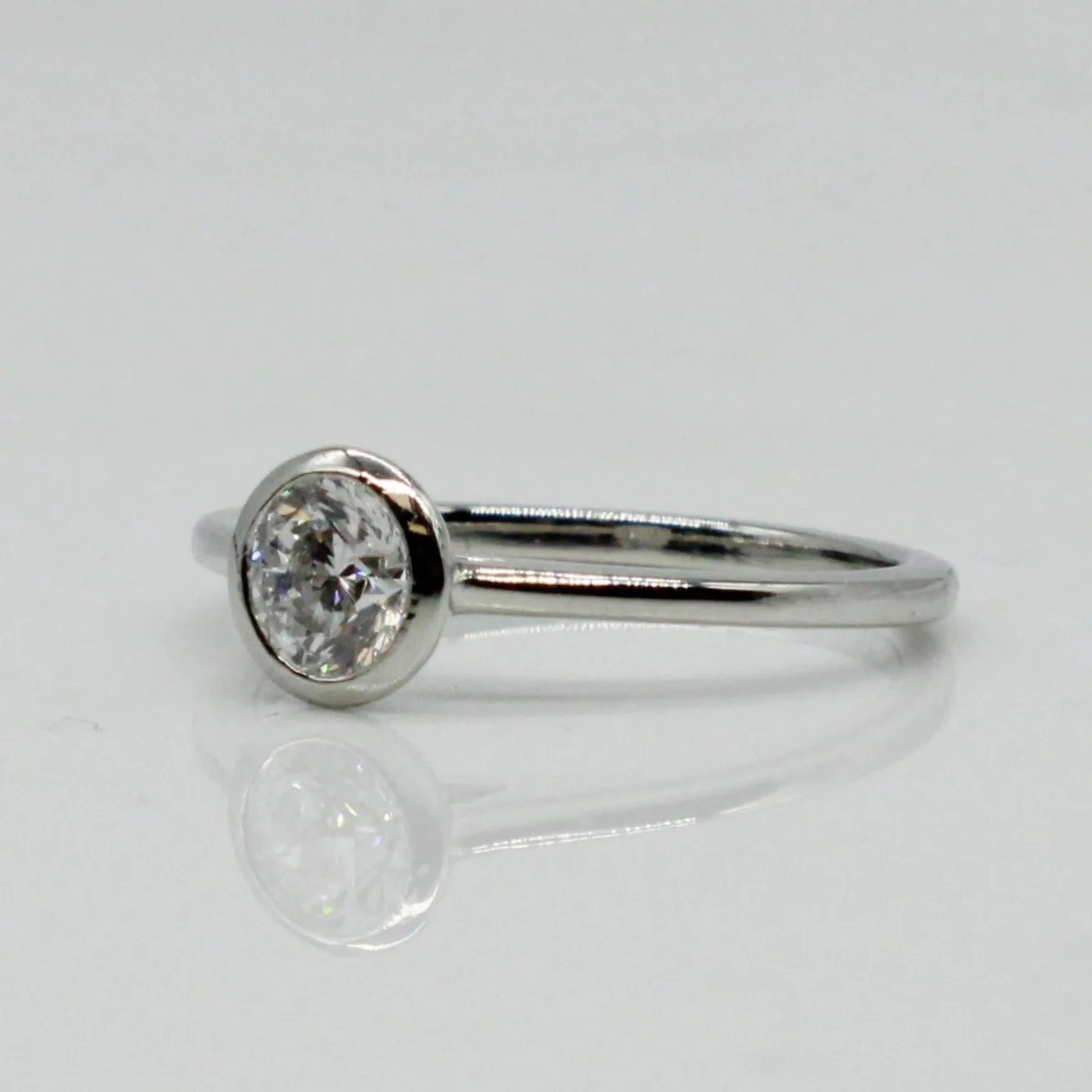 100 Ways Jewelry Bespoke' Bezel Set Solitaire Engagement Ring | 0.51ct | SZ 6.5 |