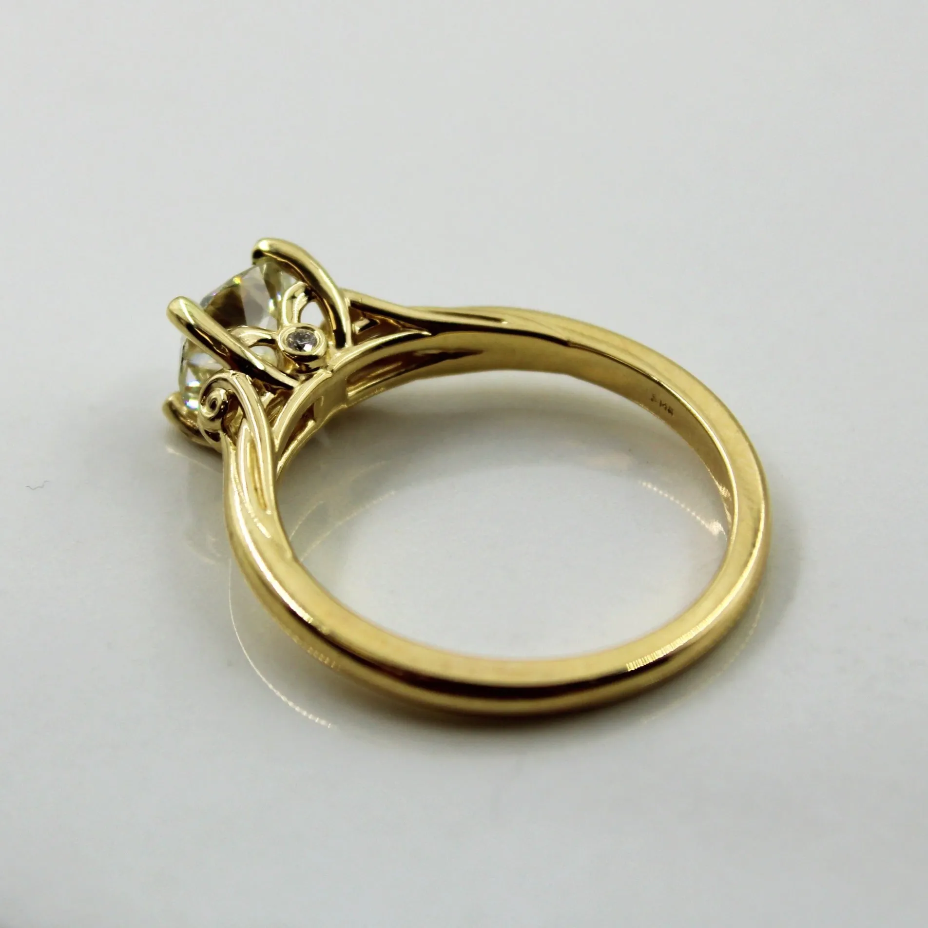 100 Ways Jewelry Bespoke' Diamond Detailed Gallery Engagement Ring | 1.26ct | SZ 7 |