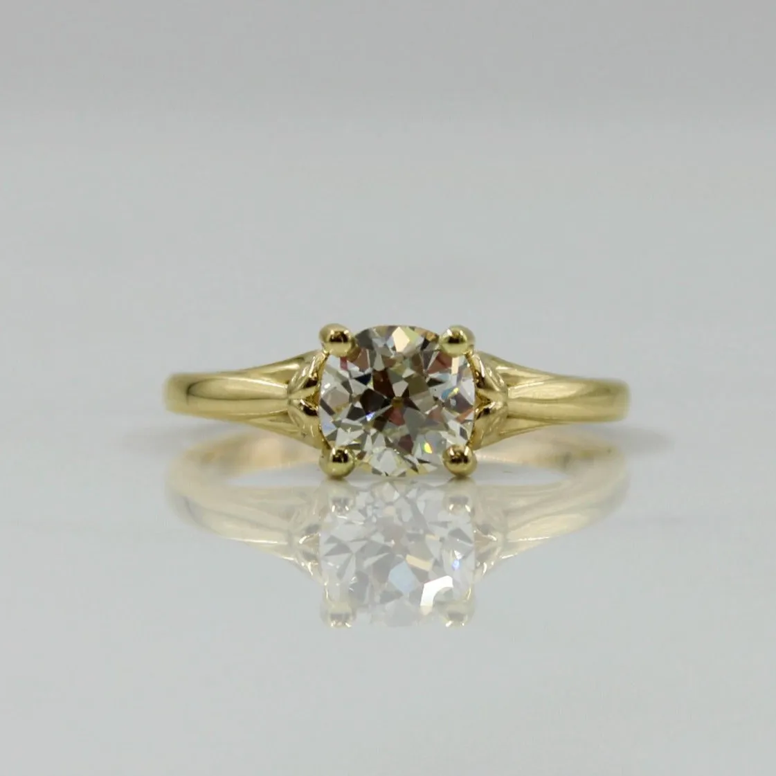 100 Ways Jewelry Bespoke' Diamond Detailed Gallery Engagement Ring | 1.26ct | SZ 7 |