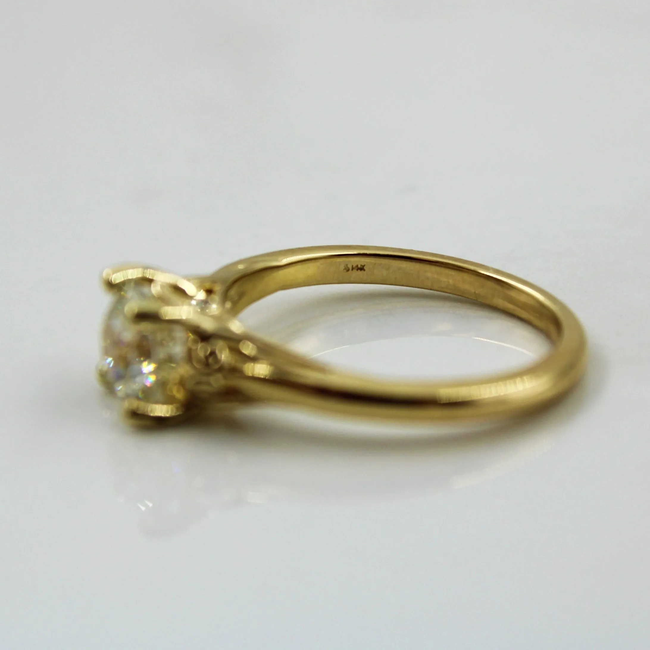100 Ways Jewelry Bespoke' Diamond Detailed Gallery Engagement Ring | 1.26ct | SZ 7 |