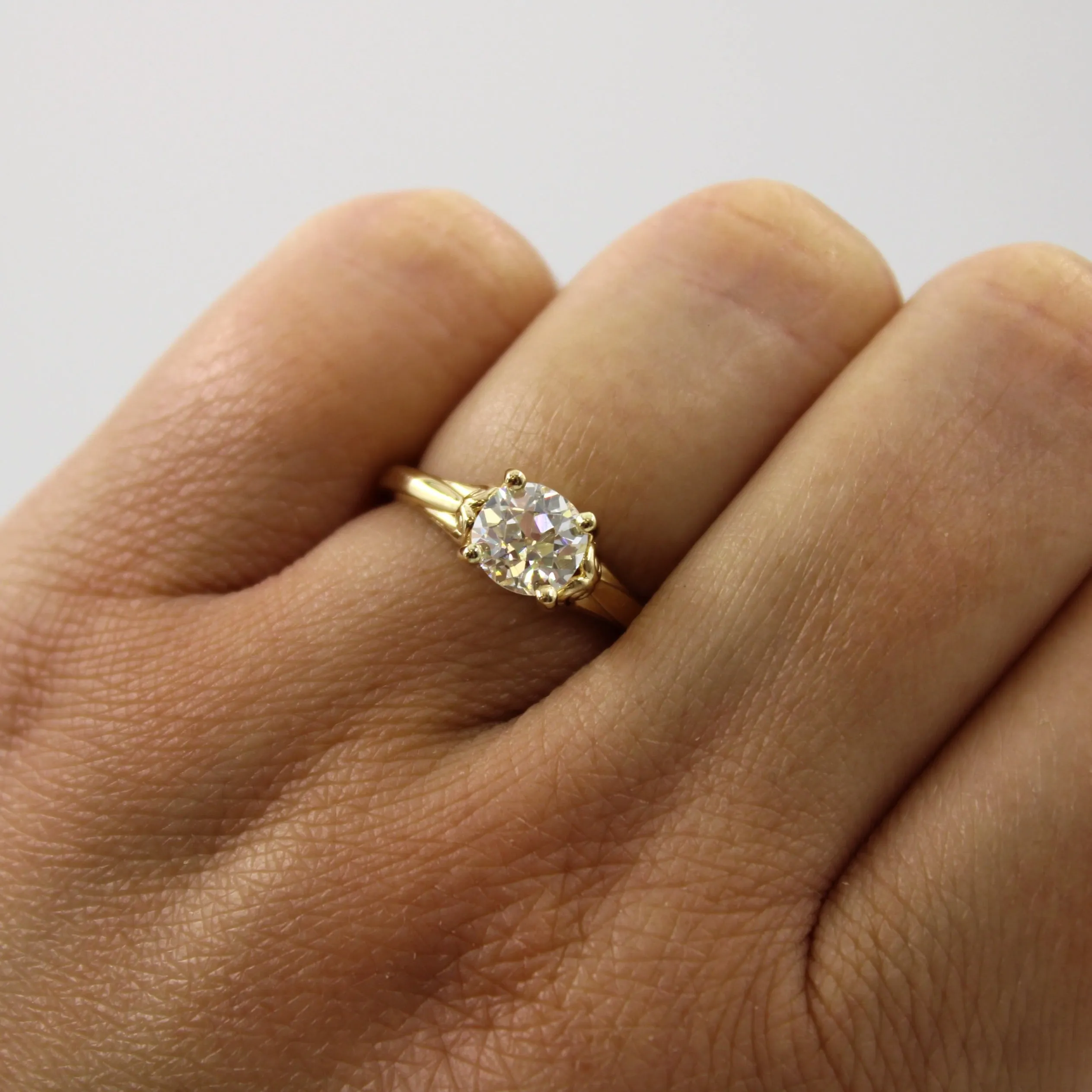 100 Ways Jewelry Bespoke' Diamond Detailed Gallery Engagement Ring | 1.26ct | SZ 7 |
