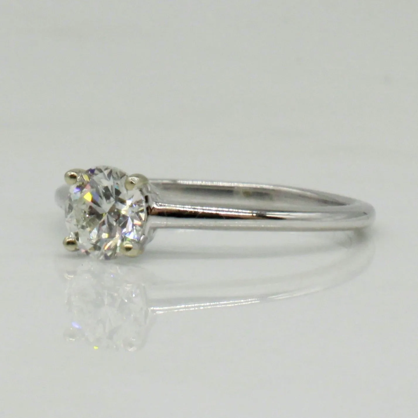 100 Ways Jewelry Bespoke' Fleur De Lis Diamond Solitaire Engagement Ring | 0.70ct |