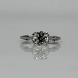 100 Ways Jewelry Bespoke' Lotus Inspired Engagement Ring | 1.20ct | SZ 7 |
