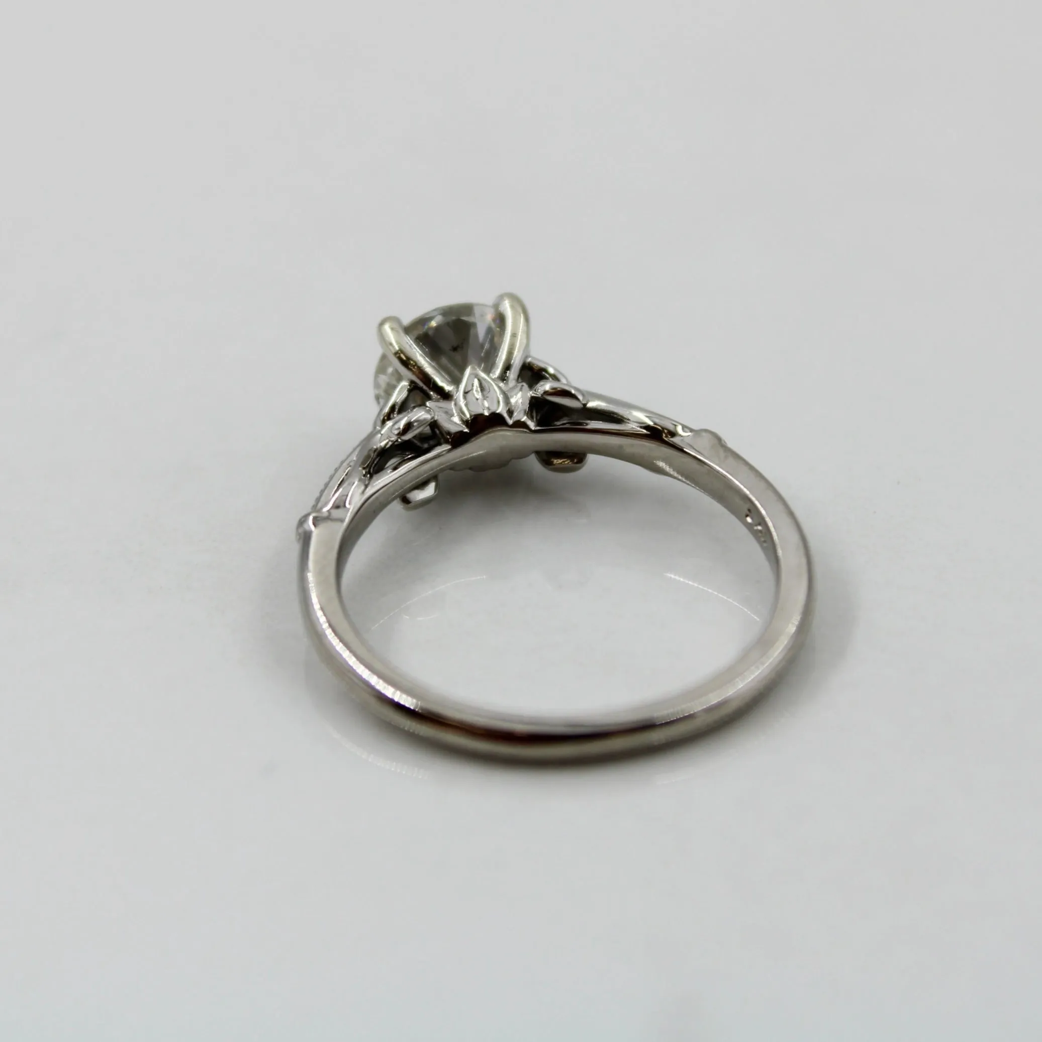 100 Ways Jewelry Bespoke' Lotus Inspired Engagement Ring | 1.20ct | SZ 7 |