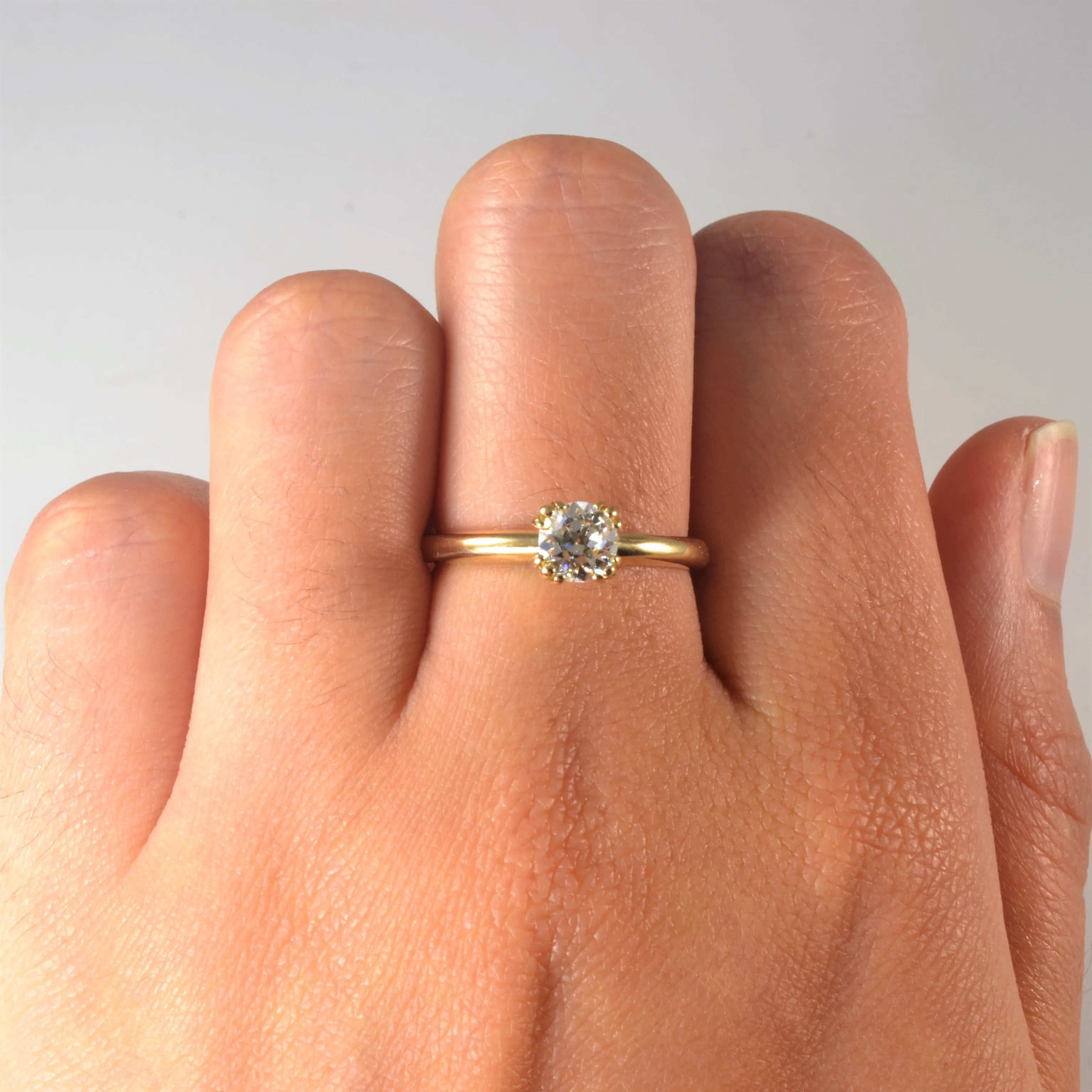 100 Ways Jewelry Bespoke' Old European Diamond Engagement Ring | 0.57ct | SZ 7 |