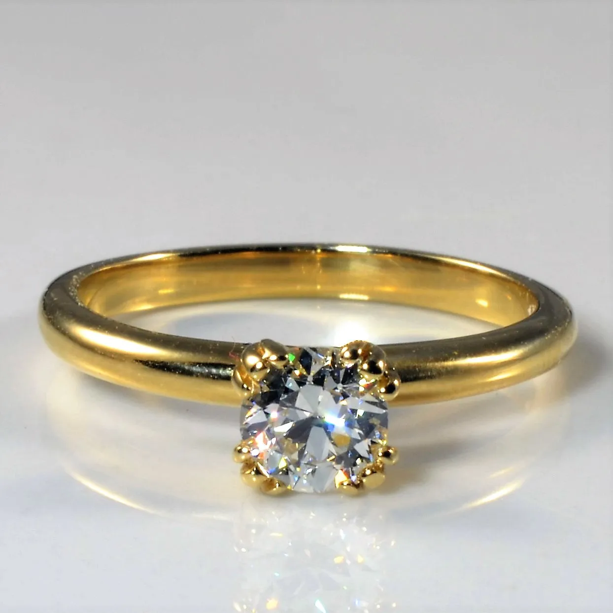 100 Ways Jewelry Bespoke' Old European Diamond Engagement Ring | 0.57ct | SZ 7 |