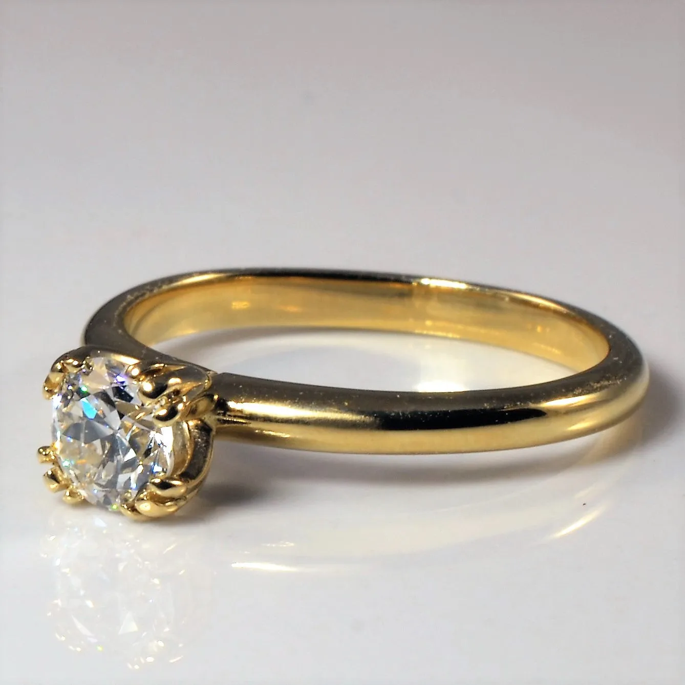 100 Ways Jewelry Bespoke' Old European Diamond Engagement Ring | 0.57ct | SZ 7 |