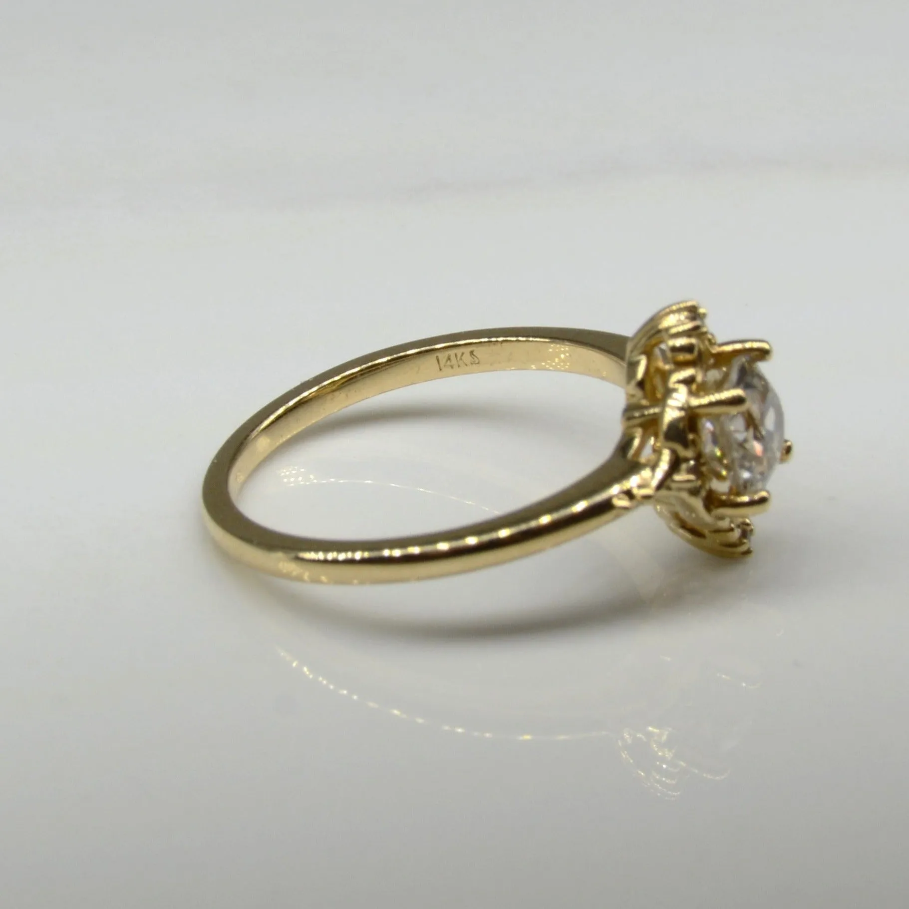 100 Ways Jewelry Bespoke' Pale Champagne Old Mine Diamond Ring | 0.86ctw | SZ 7.25 |