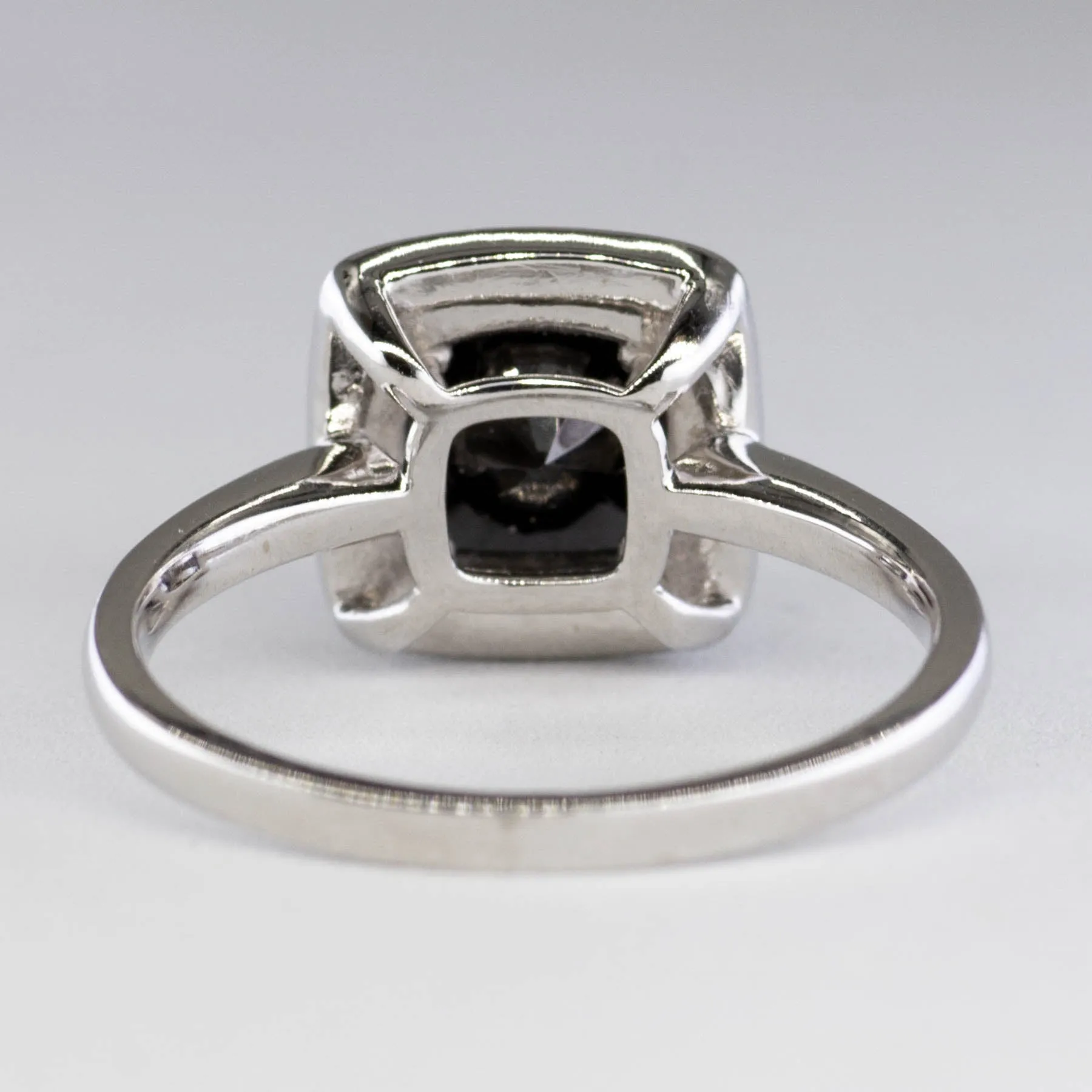 100 Ways Jewelry Black Diamond Halo Engagement Ring | SZ 7.25 |