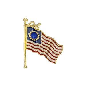 1928 Jewelry 13-Star American Flag Patriotic Pin 1928 Jewelry