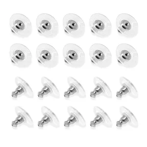 1928 Jewelry 20 Pair Pack Bullet Clutch Earring Backs With Round Safety Backs 1928 Jewelry