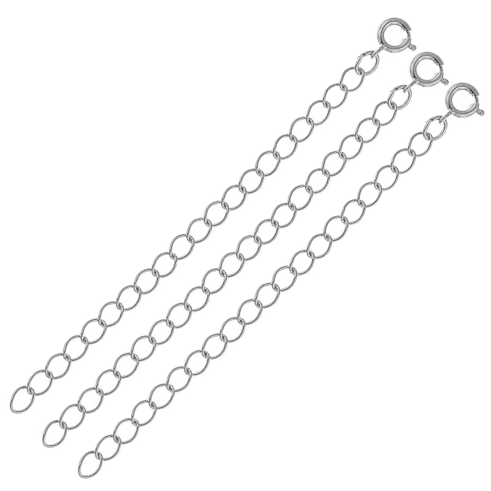 1928 Jewelry 3-Pack Necklace Extension Chains - 3-Inch Adjustable Length 1928 Jewelry