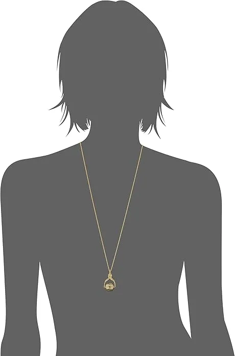 1928 Jewelry 3 Sided Spinner Locket Necklace 30" 1928 Jewelry