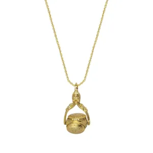1928 Jewelry 3 Sided Spinner Locket Necklace 30" 1928 Jewelry