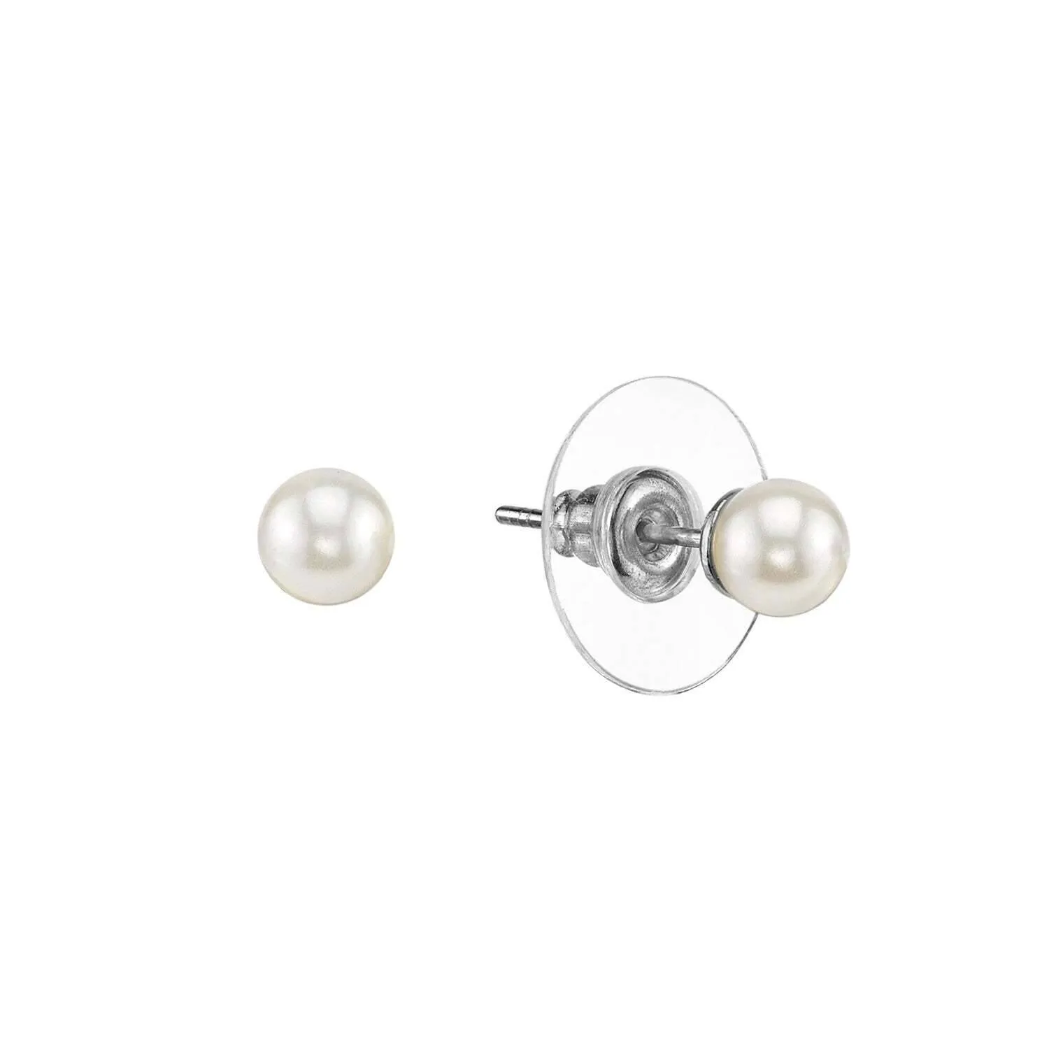 1928 Jewelry 6mm Round White Faux Pearl Stud Earrings 1928 Jewelry