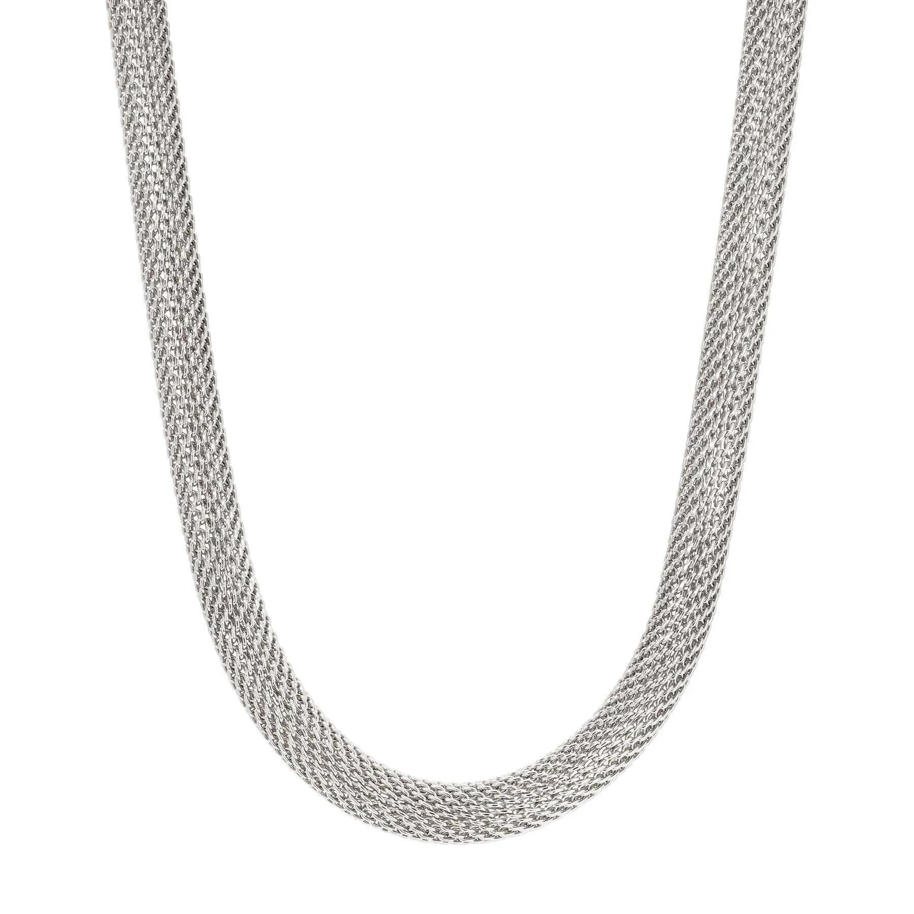 1928 Jewelry 8mm Round Mesh Tube Chain Necklace 16" 1928 Jewelry