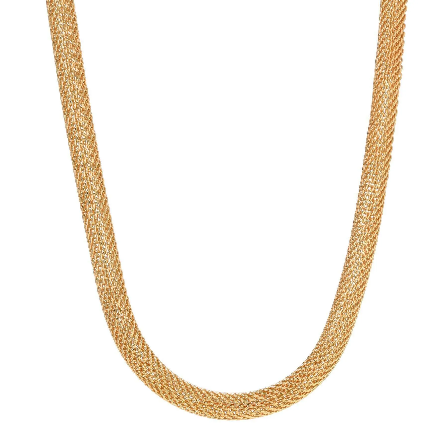 1928 Jewelry 8mm Round Mesh Tube Chain Necklace 16" 1928 Jewelry