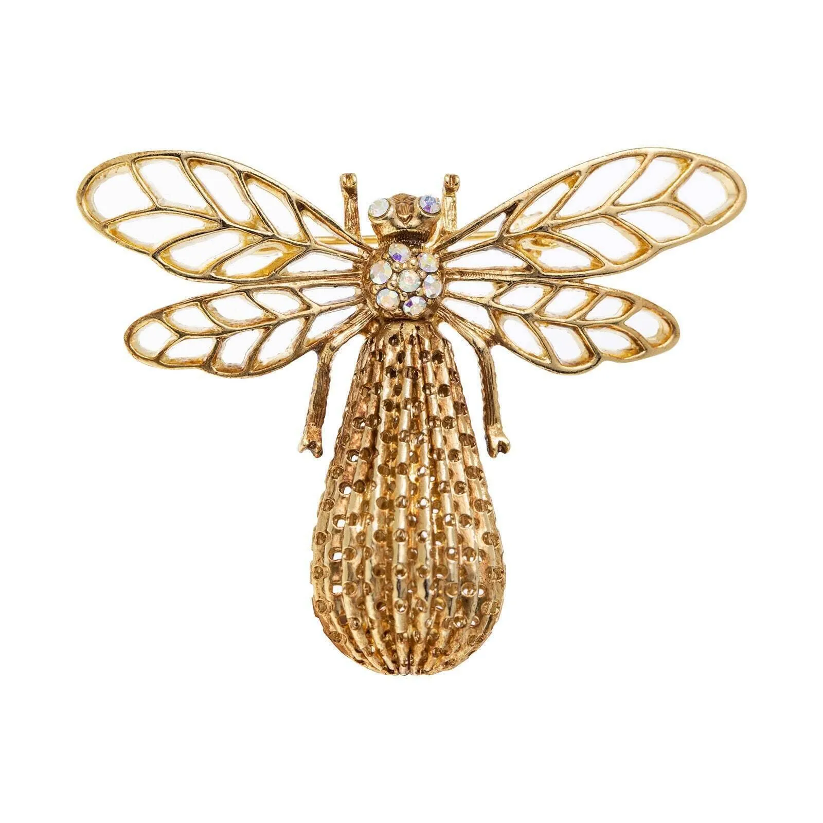 1928 Jewelry Ab Crystal Bee Pin 1928 Jewelry