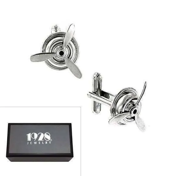 1928 Jewelry Airplane Propeller Cufflinks 1928 Jewelry