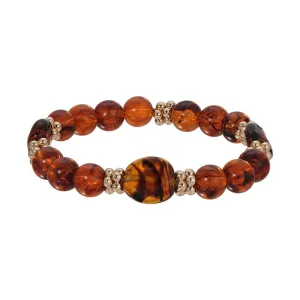 1928 Jewelry Alexandria Tortoise Bead Stretch Bracelet 1928 Jewelry
