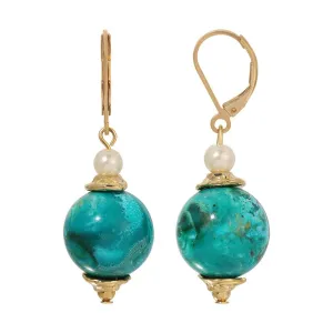 1928 Jewelry Alluring Bead and Faux Pearl Drop Earrings 1928 Jewelry