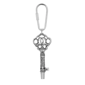 1928 Jewelry Antique Key Whistle Carabiner Key Chain 1928 Jewelry