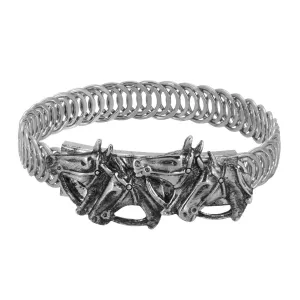 1928 Jewelry Antiqued Horse Herd Buckle Bracelet 1928 Jewelry