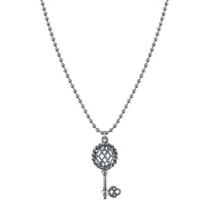 1928 Jewelry Antiqued Old Fashion Key Pendant Necklace 24" 1928 Jewelry