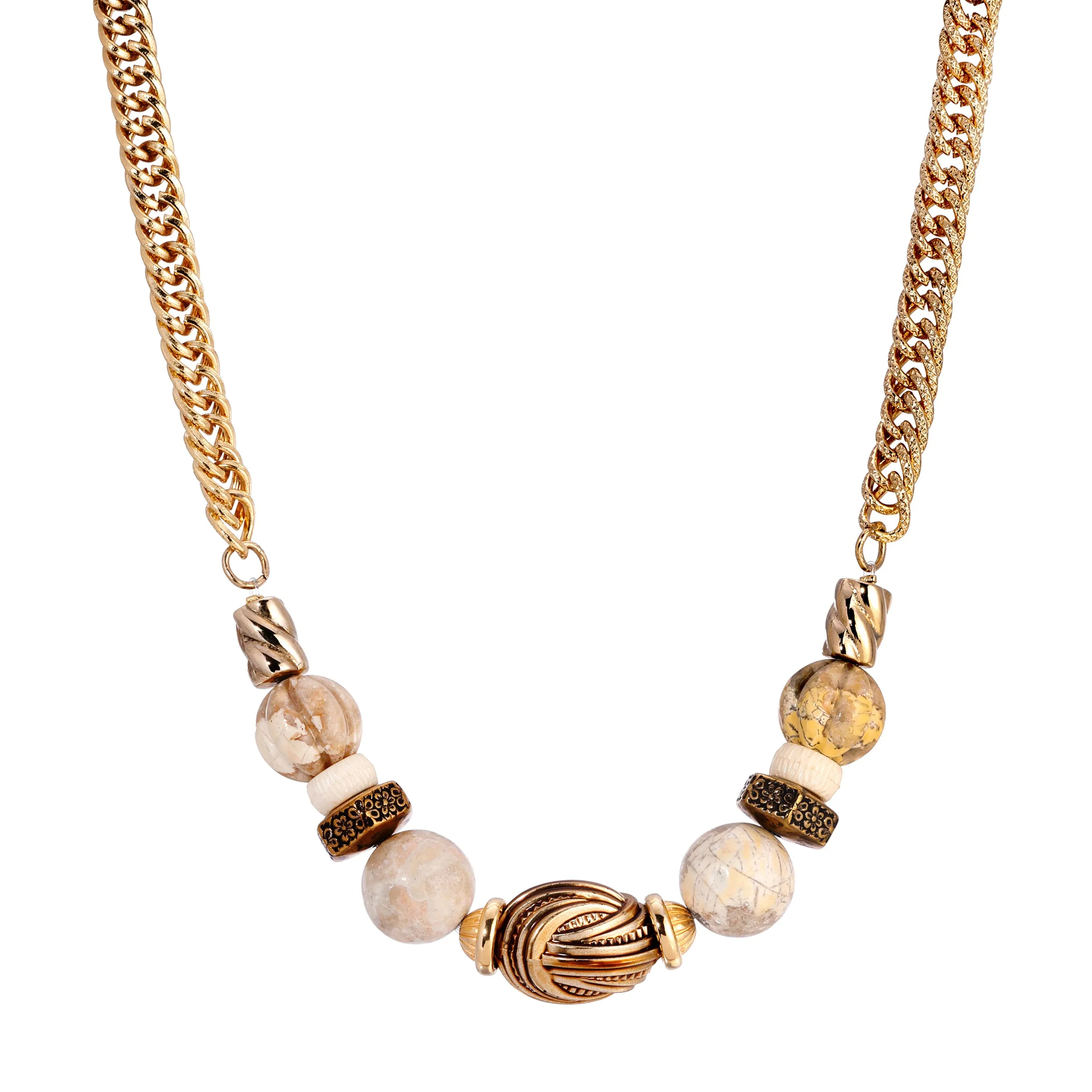 1928 Jewelry Aoleon Riverstone Gemstone Necklace 17" 1928 Jewelry
