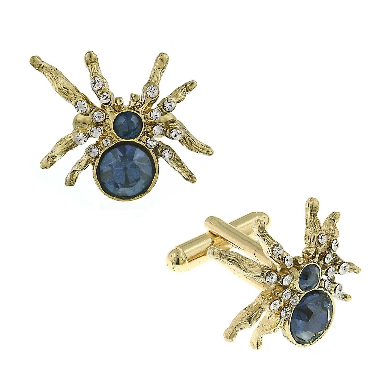 1928 Jewelry Arachnid Spider Crystal Cufflinks 1928 Jewelry