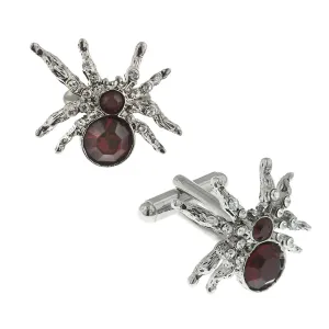 1928 Jewelry Arachnid Spider Crystal Cufflinks 1928 Jewelry