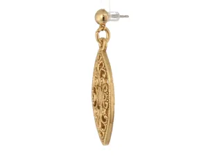 1928 Jewelry Art Deco Inspired Filigree Post Drop Earrings 1928 Jewelry