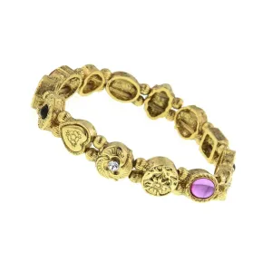 1928 Jewelry Assorted Vintage Style Charm Stretch Bracelet 1928 Jewelry