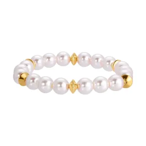 1928 Jewelry Aurelia Glass Faux Pearl Stretch Bracelet 1928 Jewelry