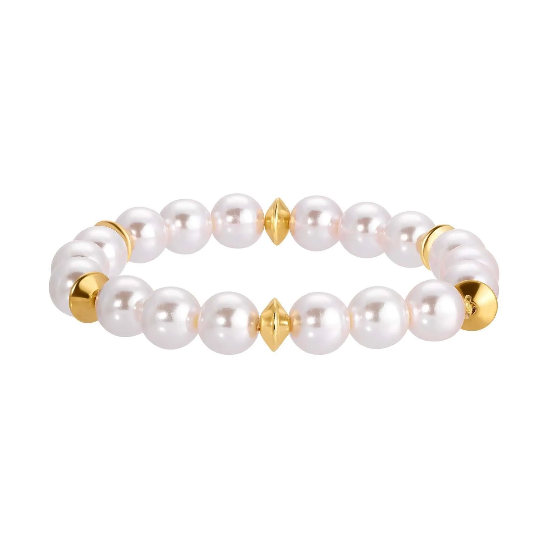 1928 Jewelry Aurelia Glass Faux Pearl Stretch Bracelet 1928 Jewelry