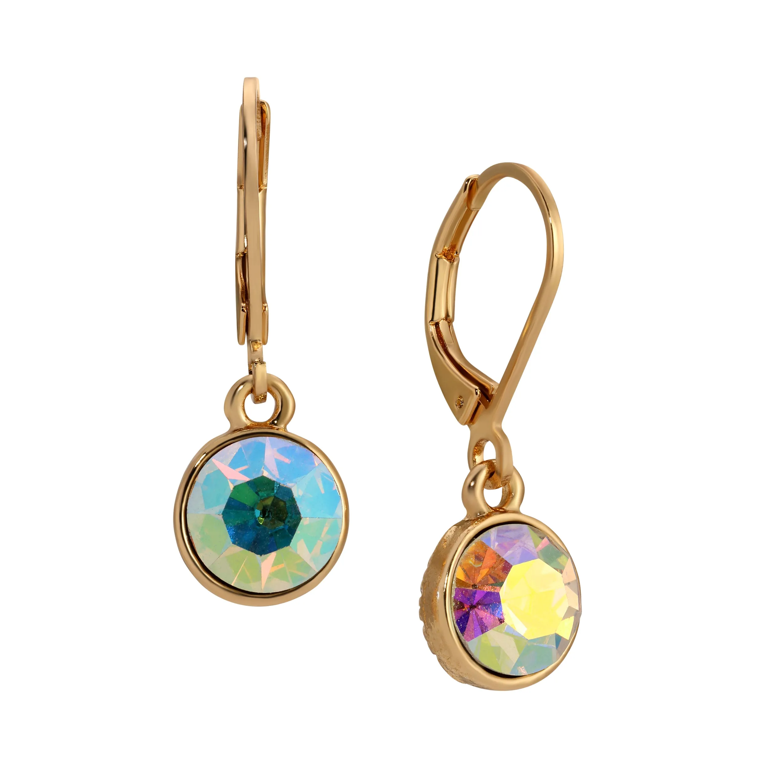 1928 Jewelry Aurora Borealis Crystal Drop EArrings 1928 Jewelry